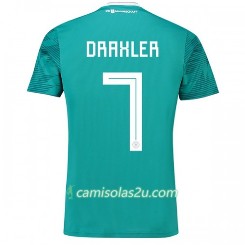 Camisolas de Futebol Alemanha Draxler 7 Equipamento Alternativa Copa do Mundo 2018 Manga Curta Camisolas de Futebol Alemanha Draxler 7 Equipamento Alternativa Copa do Mundo 2018 Manga Curta